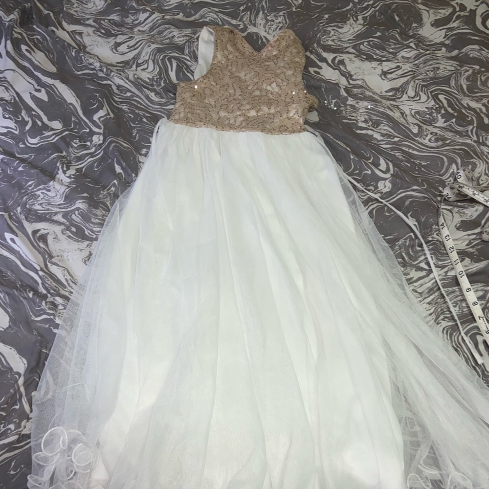 Gold/white sequin Dress👗